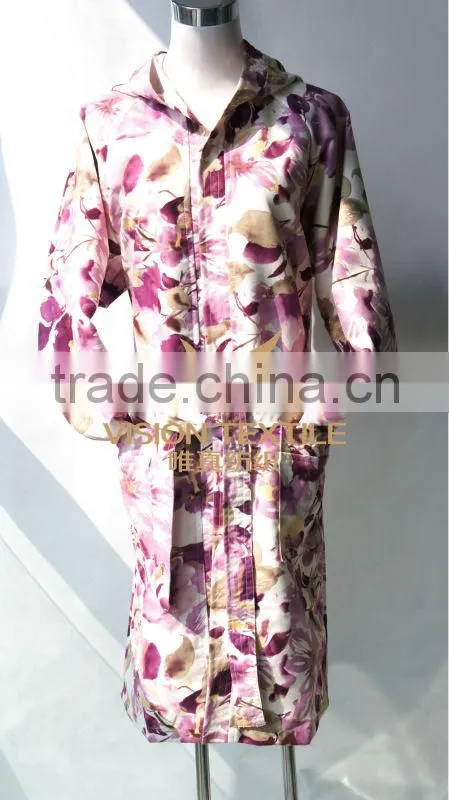 Microfiber Printed Bathrobe