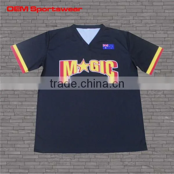 100% Polyester v neck new design sports t shirts