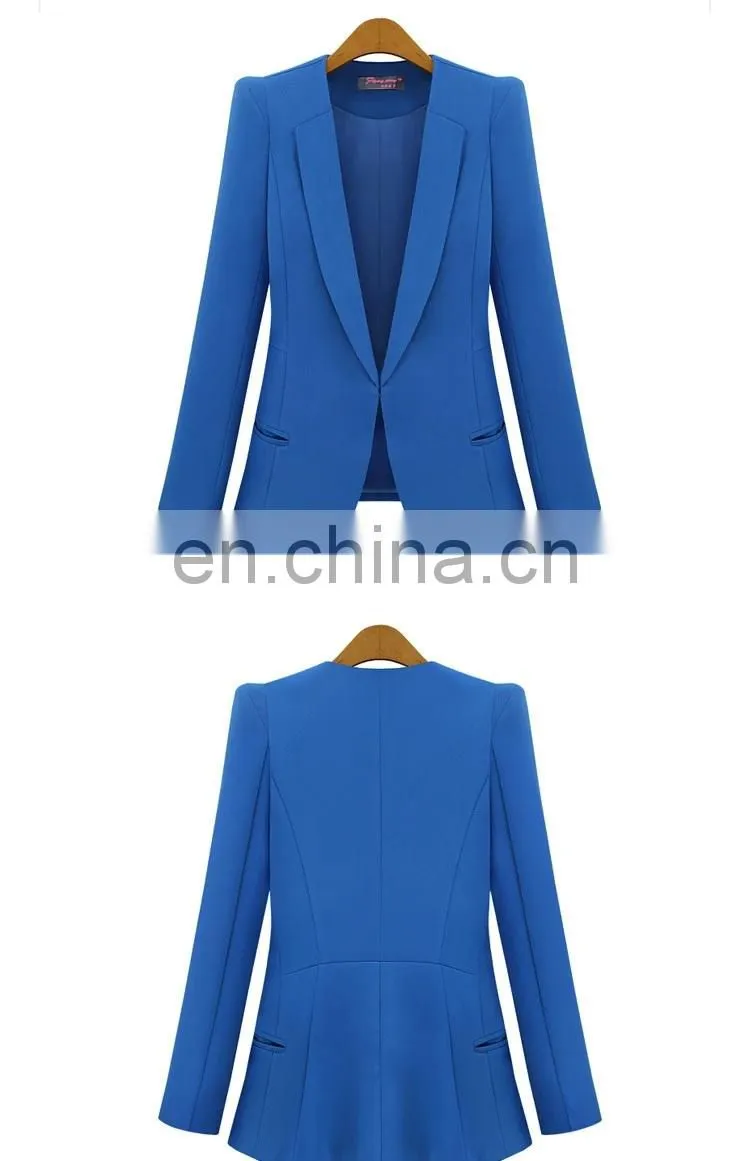 charming design fabric to make women blazer suits