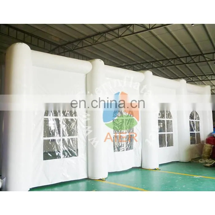 Most pupular high quality pvc tarpaulin inflatable yurt tent white pop up tent outdoor inflatable tent for sale