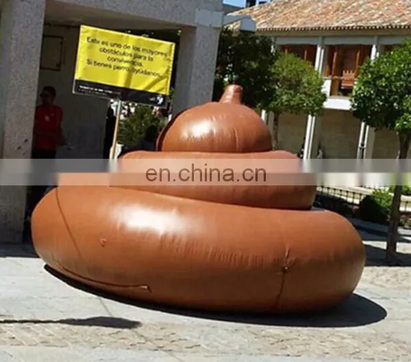 giant inflatable poop model for advertising