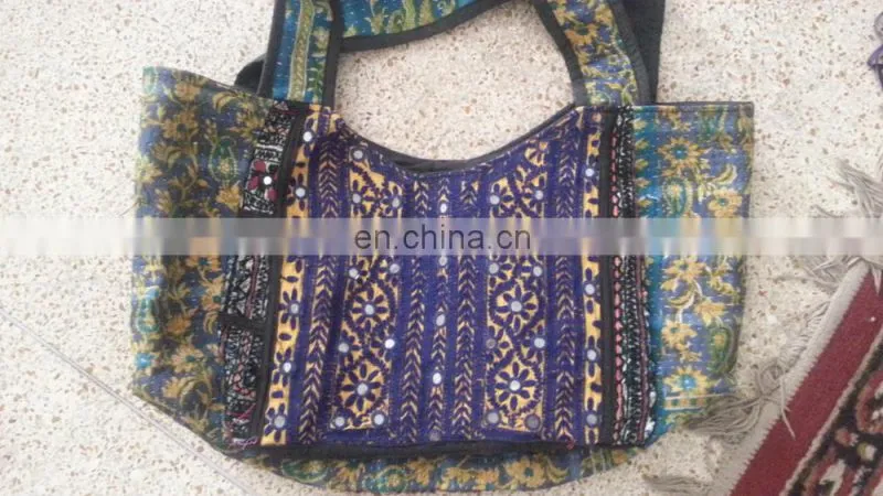 Indian Kantha work Banjara Tote bag#bambuse#gypsy#bohofashion#indiantextiles#indianfabric