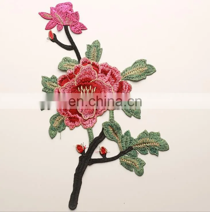 factory manufacture multicolor national style embroidery designs 3D flower lace