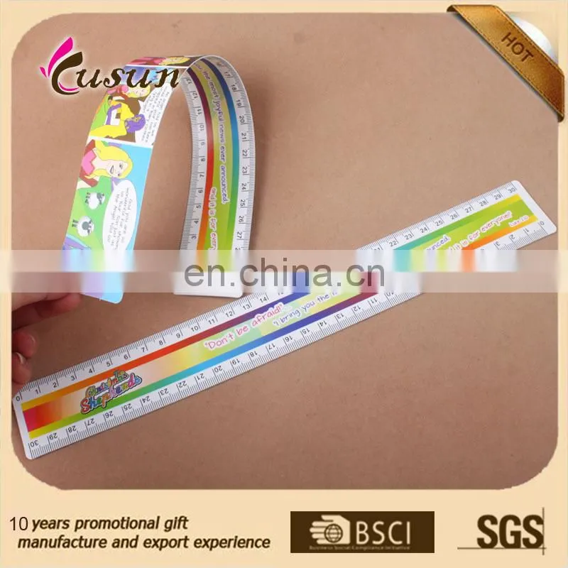 Factory manufacture high quality promotional gift pvc plastic ruler