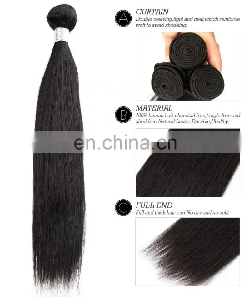 Factory 20inch Clip-In Straight Remy Human Hair Extensions 100G #1 Pure Jet Black