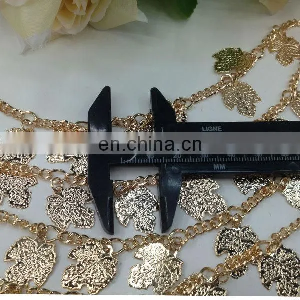 hot sell coin metal chain trimming sew on clothing bags or shoes garment accessories