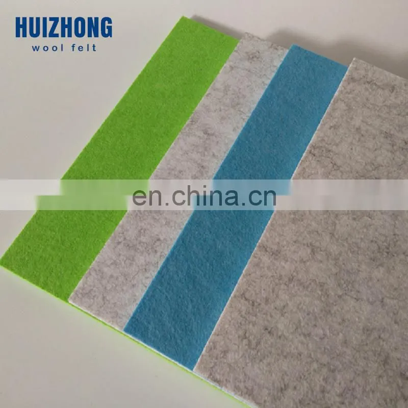 Wholesale 9mm 10mm polyester felt soundproof 3d acoustic diffuser wall panel