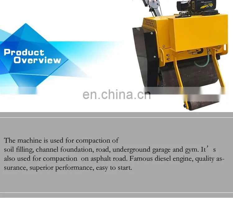 New design mini road roller single drum road roller