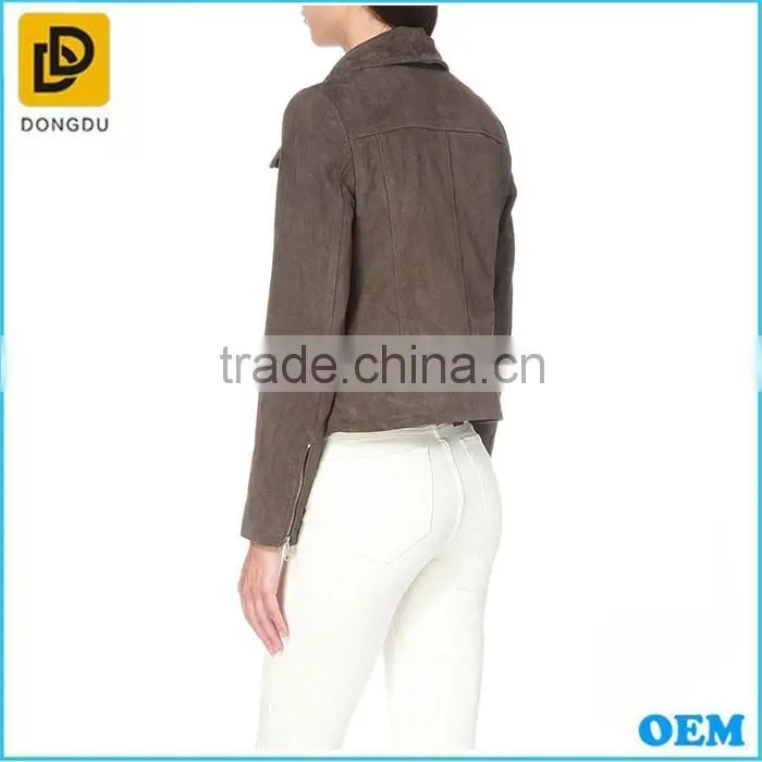 New fashion suede girls biker jackets wholesale