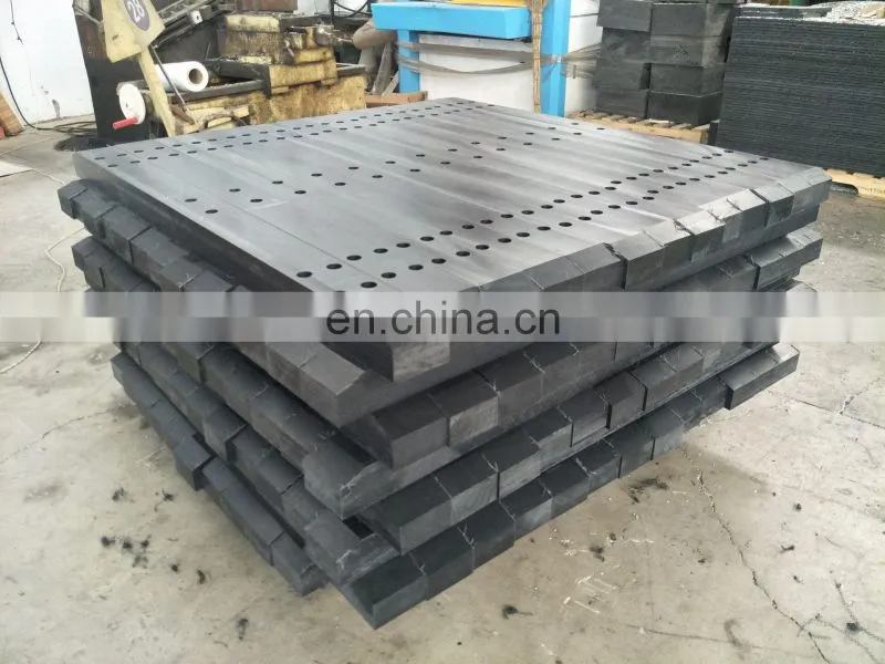 Black Non-Toxic and smell UV resistance excavator UHMW Track pad