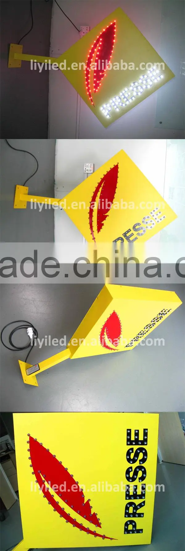 2015 new outdoor advertising press agency led presse screen sign