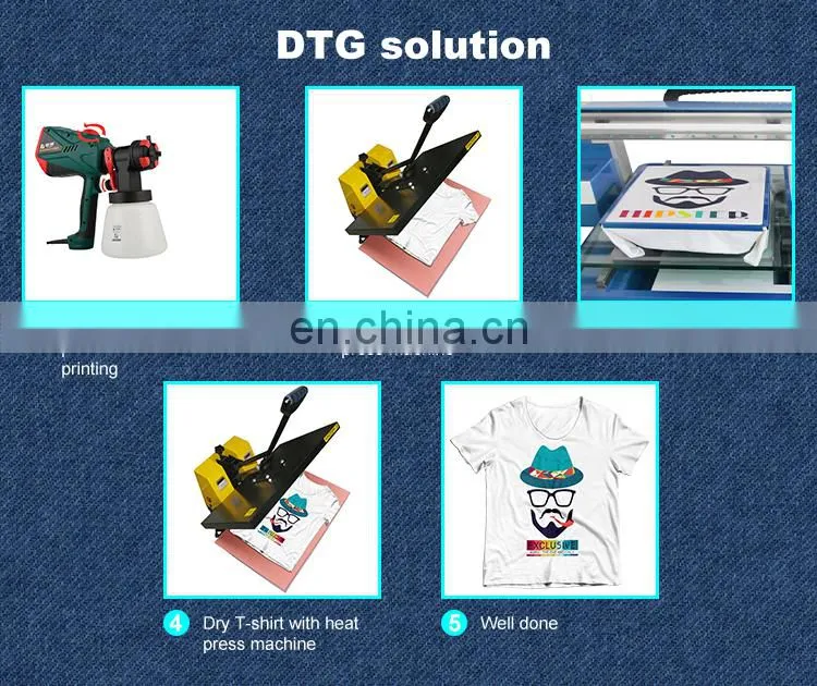 Double Station fabric printer digital textile t shirt printing machine