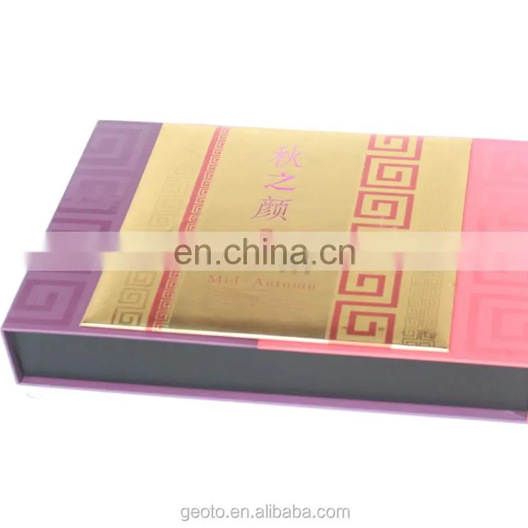 Paperboard book shaped magnet gift box packaging for sweets custom
