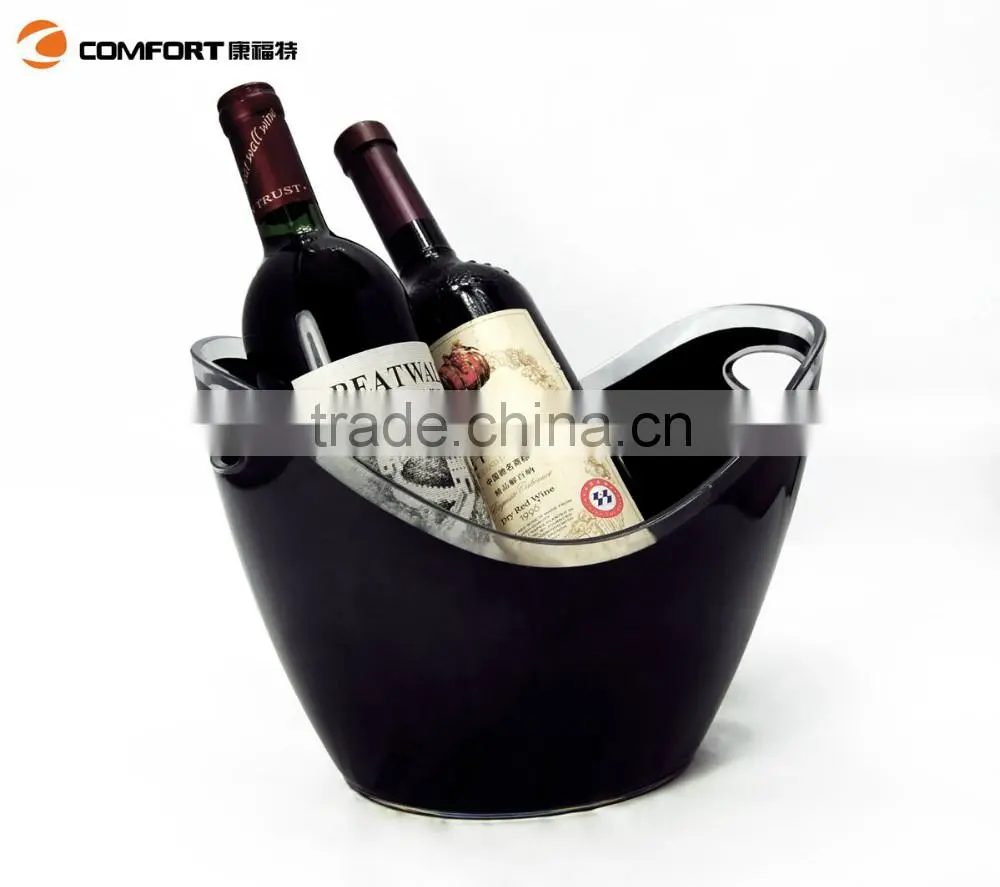Large Beer Custom Clear Bulk Acrylic PS Plastic Ice Bucket