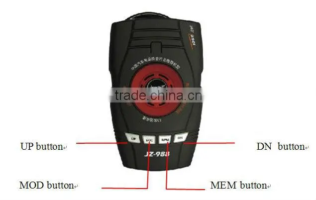 GPS tracker JZ-988 Portable radar detector Original Conqueror