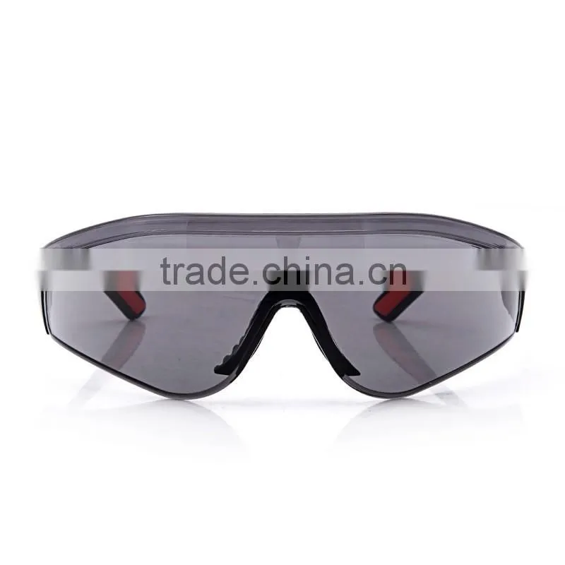 China manufacturers wholesale industrial grey anti uv lens en166 safety glasses with soft rubber nose padded