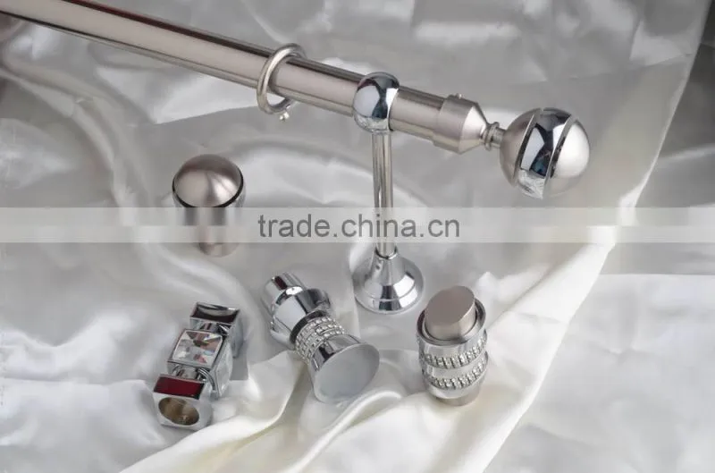2015 latest hot sell design special design crystal finial curtain rod finials