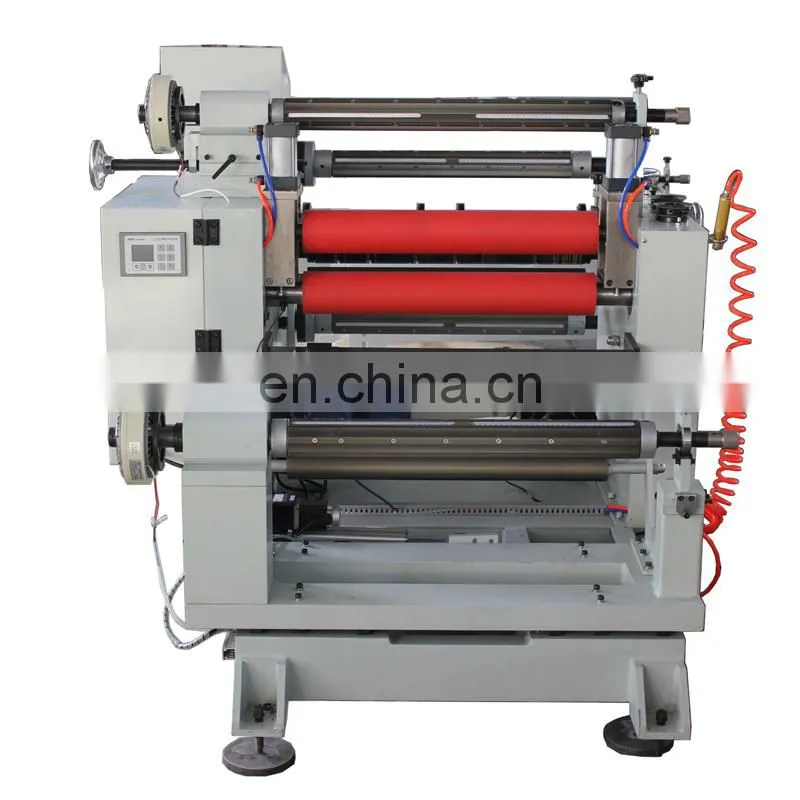 Label Paper Foam PET PVC PC PE Plastic Film Roll Slitting Rewinding Machine