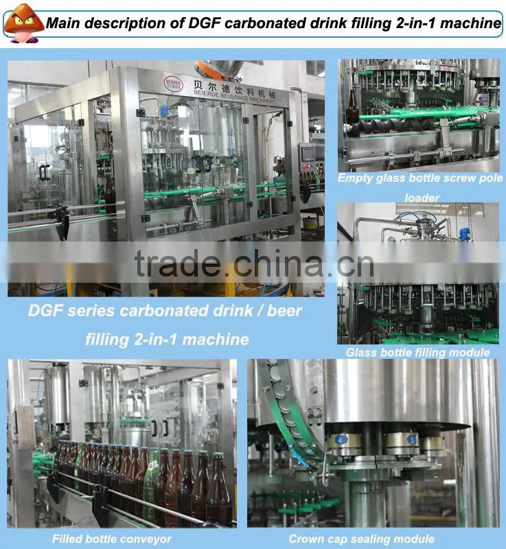 3000 bottles per hour automatic glass bottle beer filling machine/Bottling plant