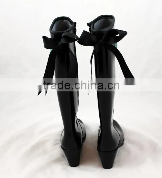 Monogrammed Rain Boots with Preppy Bows