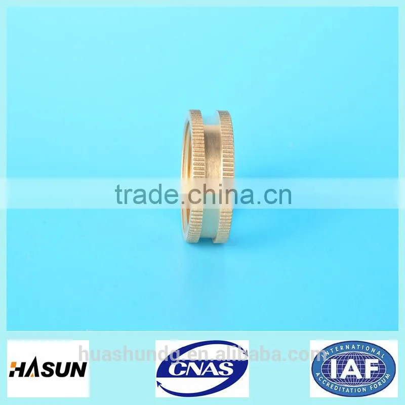 2015 the best selling precision brass round knurled nut,brass flat nut