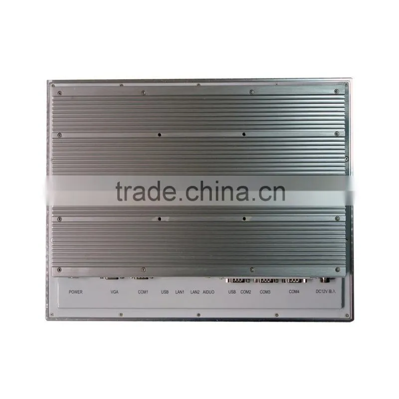 intel D525+ICH8-M industrial panel computer, fanless industrial pc, cheap fanless industrial panel computer