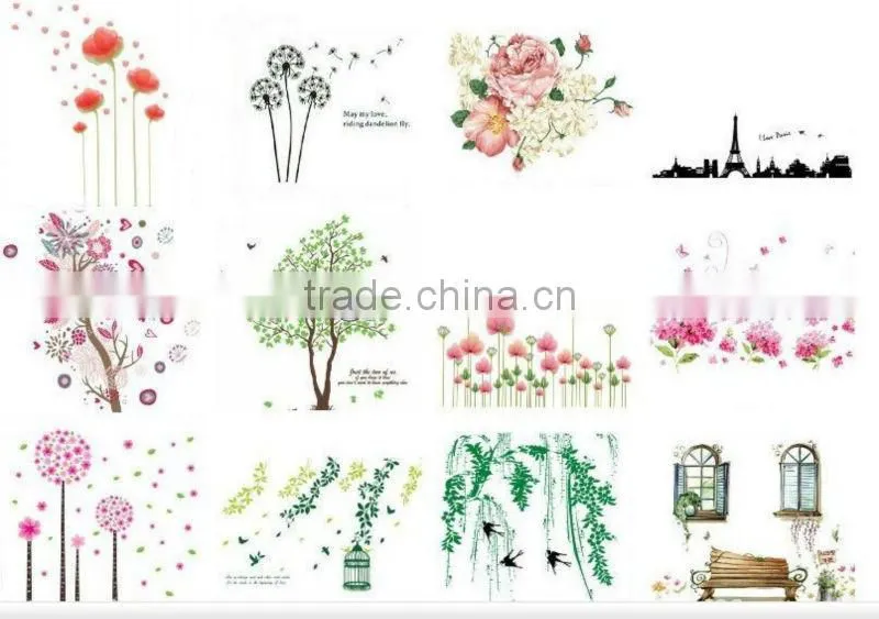 Children's height pvc wall stickers for sitting room