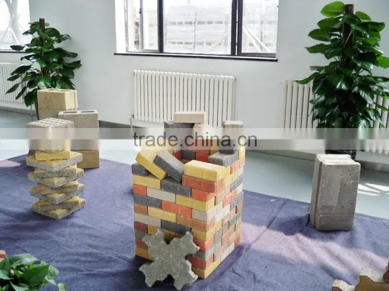 Concrete block making machine with high effienicy, paver brick making machinery