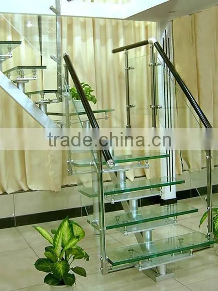 good quality glass stair and railing pillars