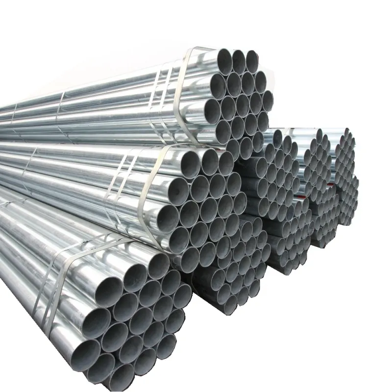 ASTM A106 St37 Gi Pipe Truss Greenhouse Galvanized Steel 1.5 Inches 2 Mm Thickness Tee Cutting Round Steel Tube Boiler Pipe Npt