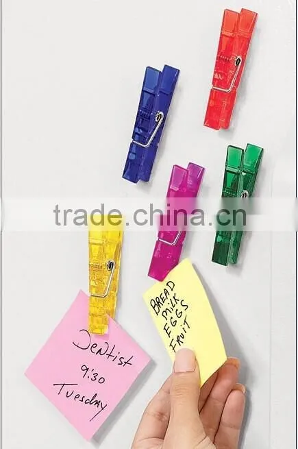 wholesale cheap functional plastic magnetic cloth clips