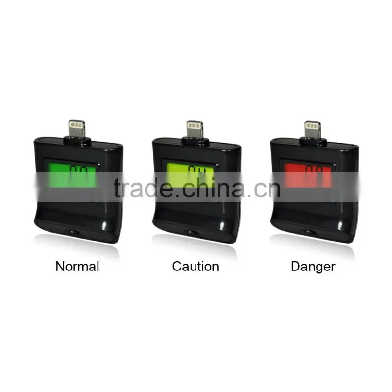 IPEGA for iPhone / iPad Backlight Screen Breath Breathalyzer Alcohol Tester Wholesale