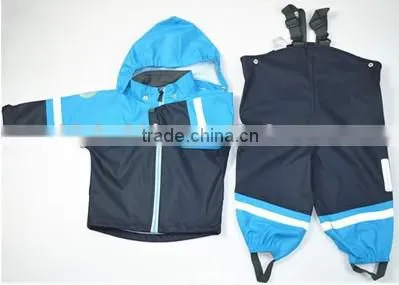 Yellow Raincoats For Kids PU Raincoat