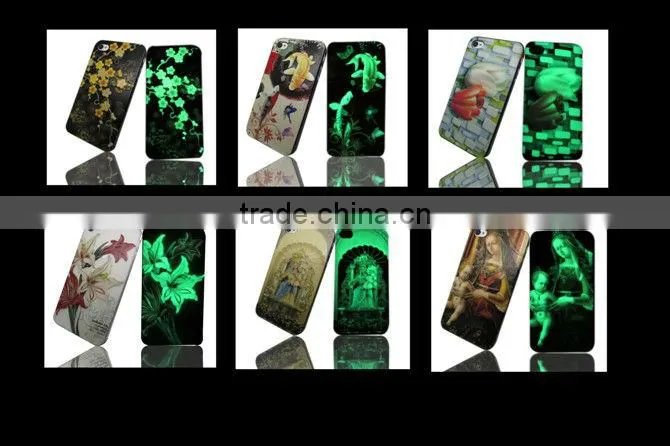 Noctilucent color emboss phone case