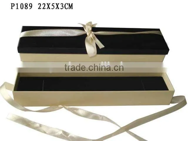 P1091 Top and Bottom shape Cardboard Cardboard Paper Gift Box For Jewelry With Ribbon