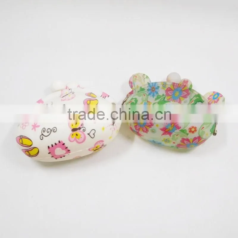 Factory Wholesale Floral Printed Gifts Bag Mini Retro Silicone Smart Wallet