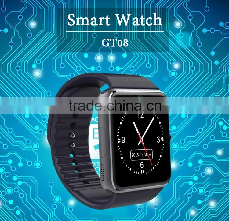 2016 New Fashion Bluetooth wifi Smart Watch GT08 Android Smart Watch Smart Wrist Band Smart Bracelet Sport Watch