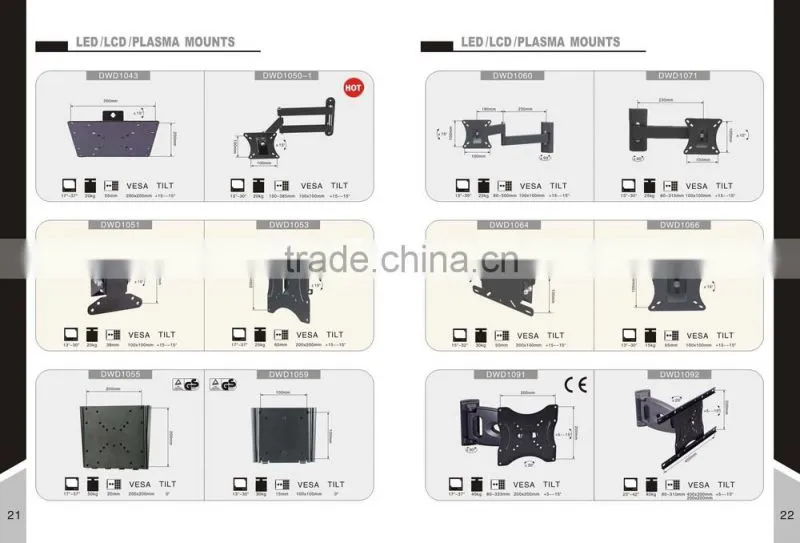 13-30 inch VESA 100X100 lcd/led flexible monitor arm wall mount