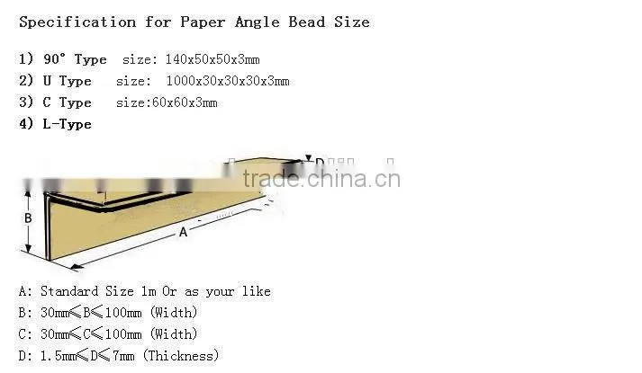 100% Recycle Cardboard Edgeboard,Corrugated Edge Protector