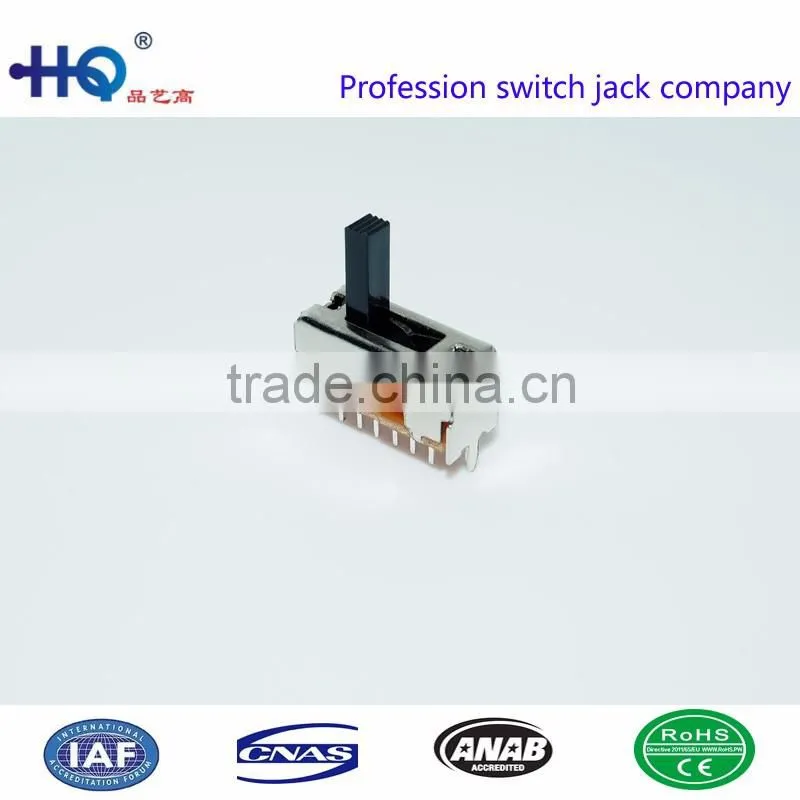 competitive price vertical slide switches, 4 position slide switches, SS-24D03