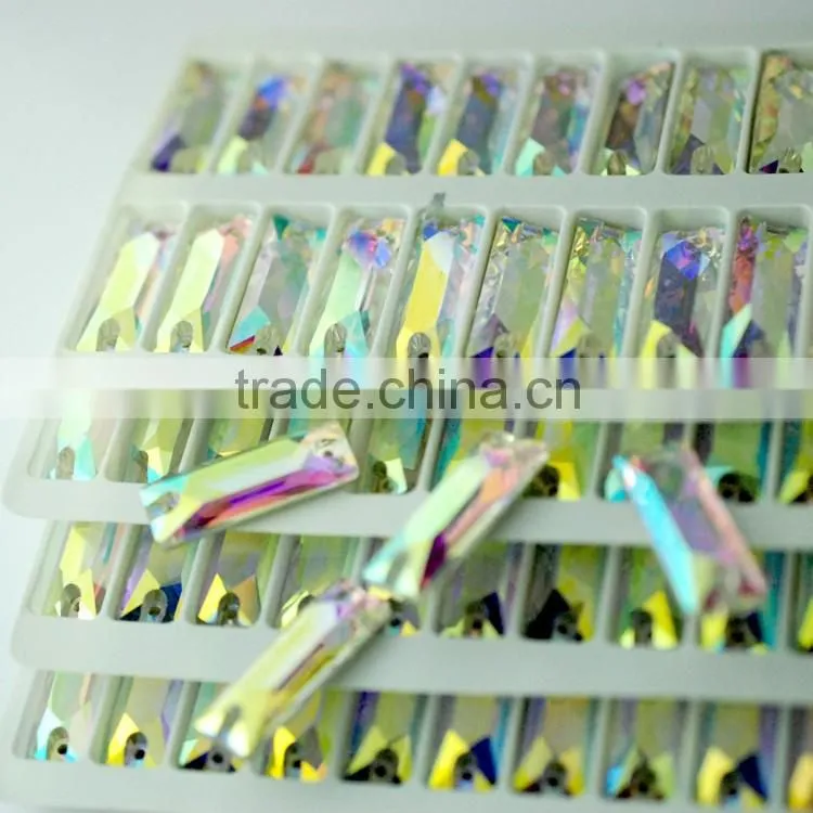 Different shapes of Wedding clothes sew-on crystal stones