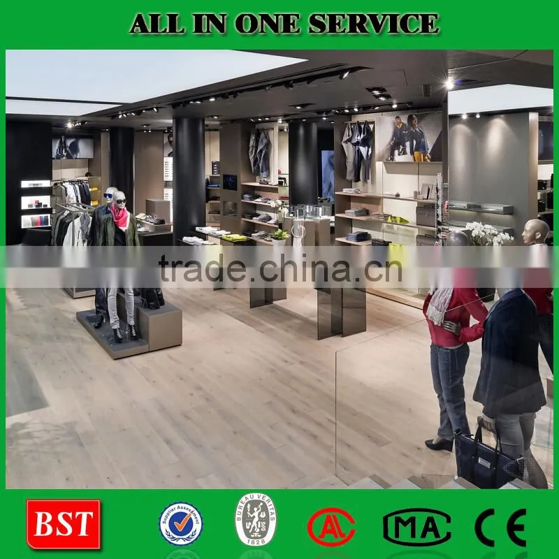 High Quality Shop Mall Wooden Clothing Display Furniture