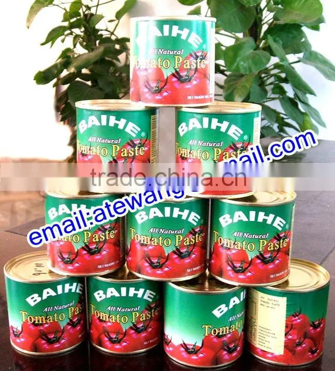 Favorable price 400gm tomato paste,goods in great demand.