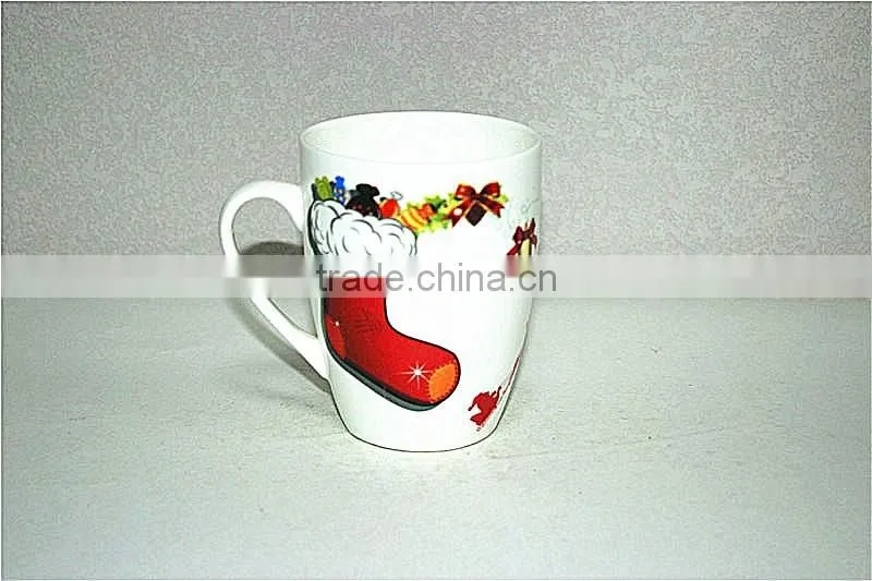 Professionally customize decal and printing ceramic shoe shaped mug