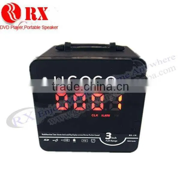 Wooden Clock speaker RX-138