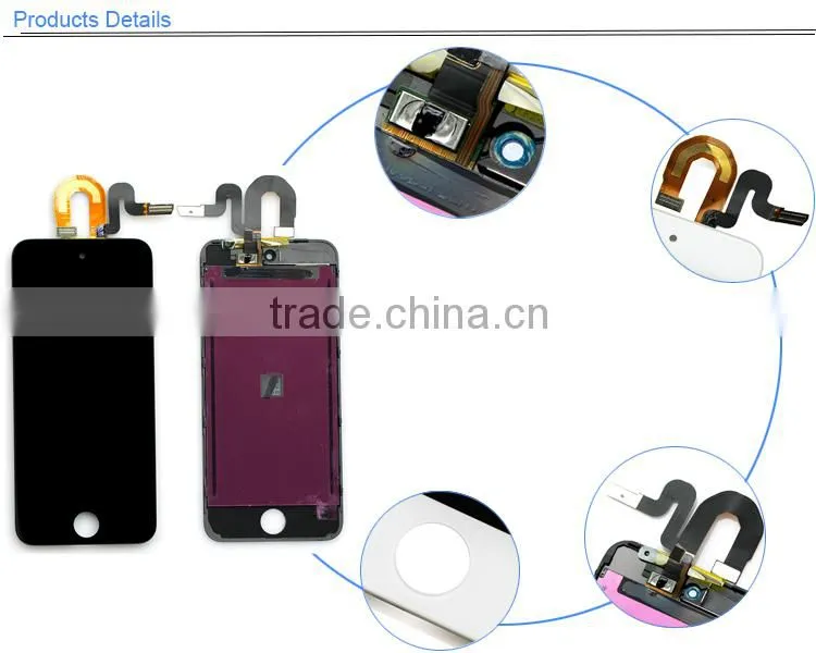 Band New 32gb lcd digitizer assembly for ipod touch ,Wholesale strict test Original display for ipod touch 5