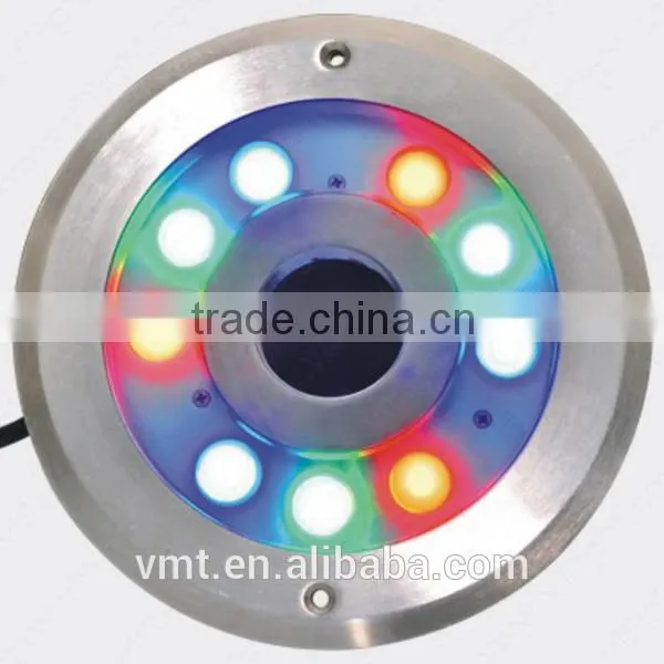 VLT New product led fountain light IP68 27watt RGB 3in1 led fountain ring light
