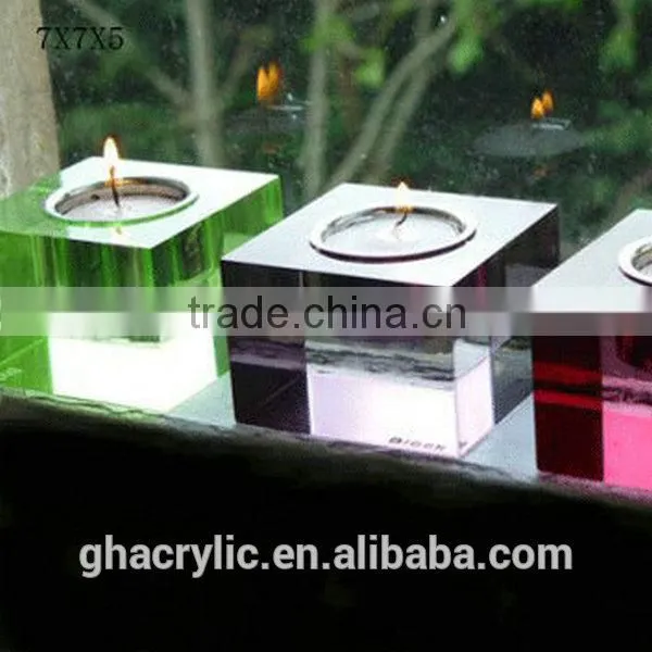 GH-RZ591 Innovative design acrylic candlestick Holders ,customized acrylic candlestick Holder