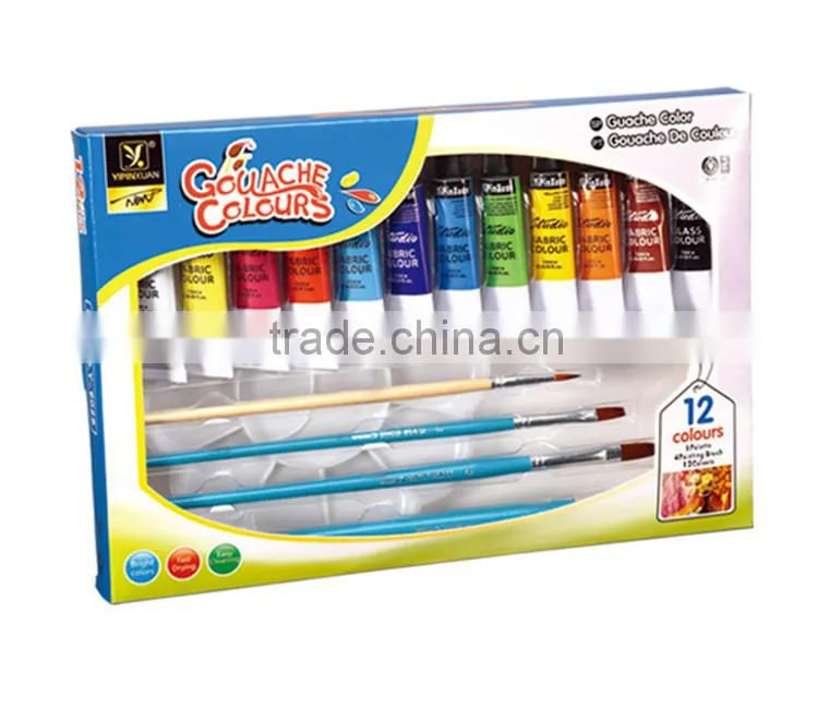 In Stock Hot Sell Delicate Multicolor 12 Color Art Acrylic Colour Paint