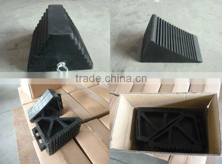 Strong rubber wheel stopper